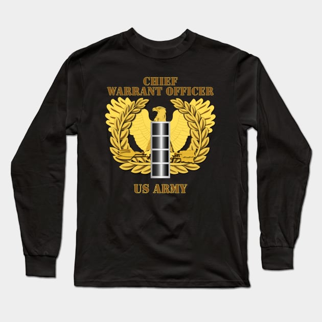 Emblem - Warrant Officer - CW4 Long Sleeve T-Shirt by twix123844